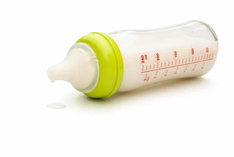 Photo of formula baby bottle