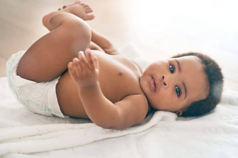 Photo of baby in diaper