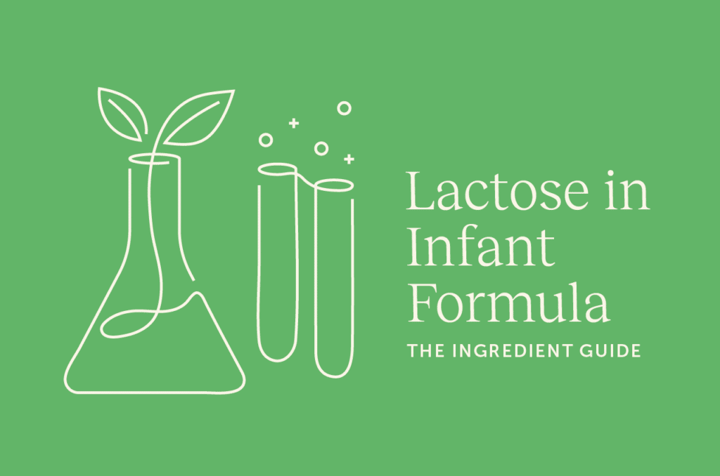 Infographic on lactose and baby formula