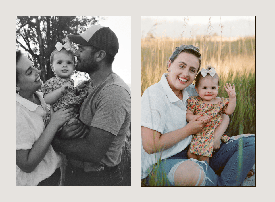 Photos of Kait Bovard and family