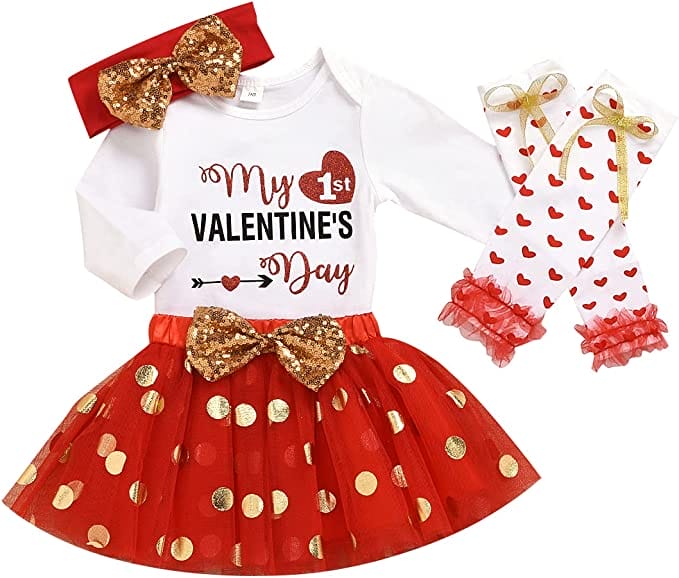 Sweet Valentine's Day girl outfit