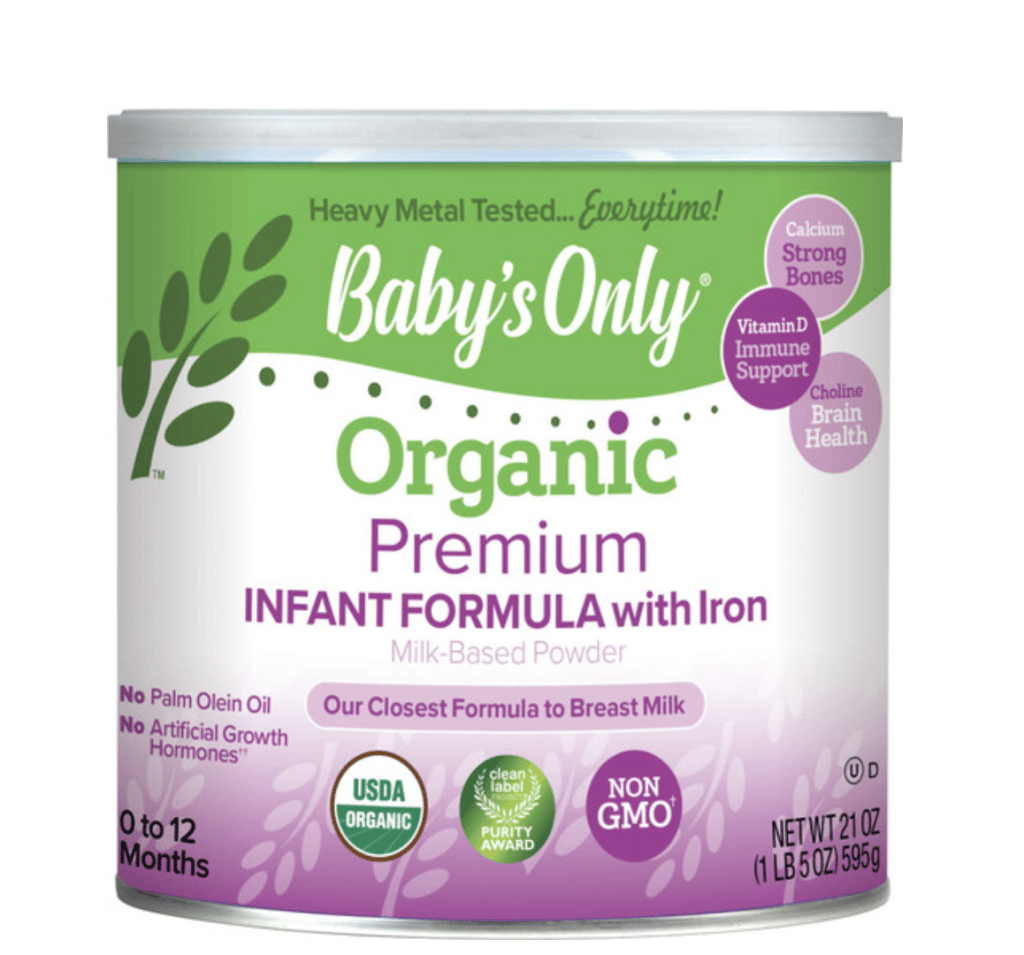 Best organic baby formula