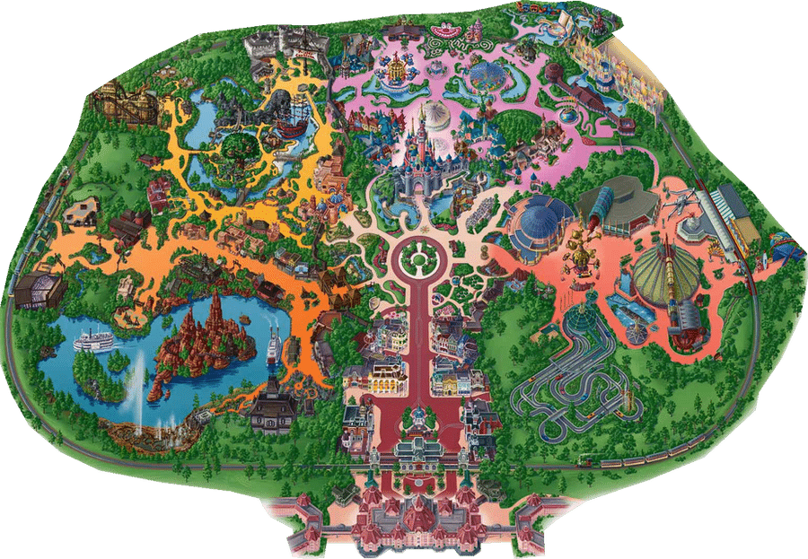 Map Disneyland Paris